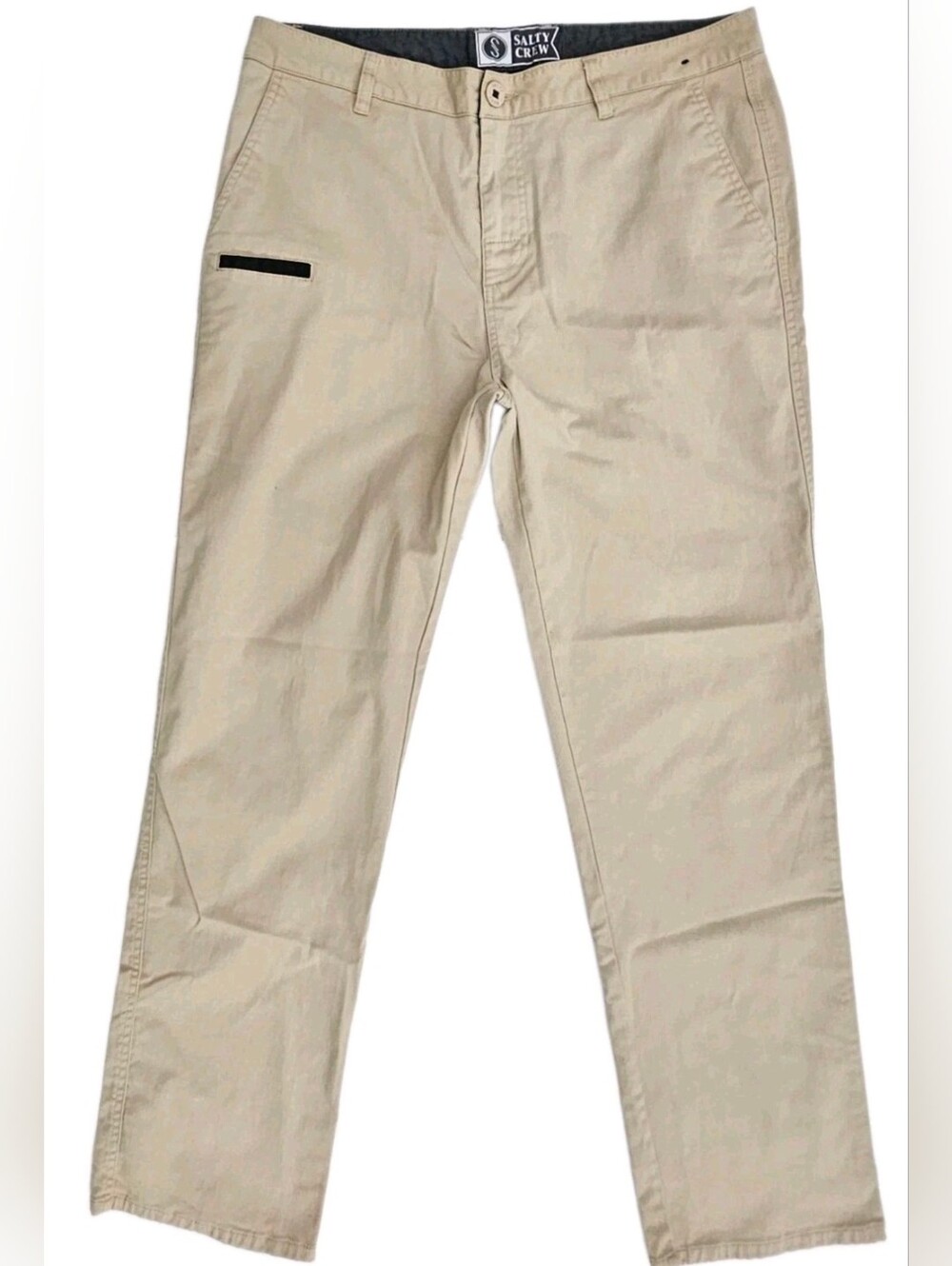 Salty Crew Deckhand Utility Chino Pants Mens 34 Khaki Tan NWOT Fishing Workwear